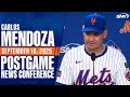 Mets manager Carlos Mendoza on big Jonah Tong outing, series win over San Diego