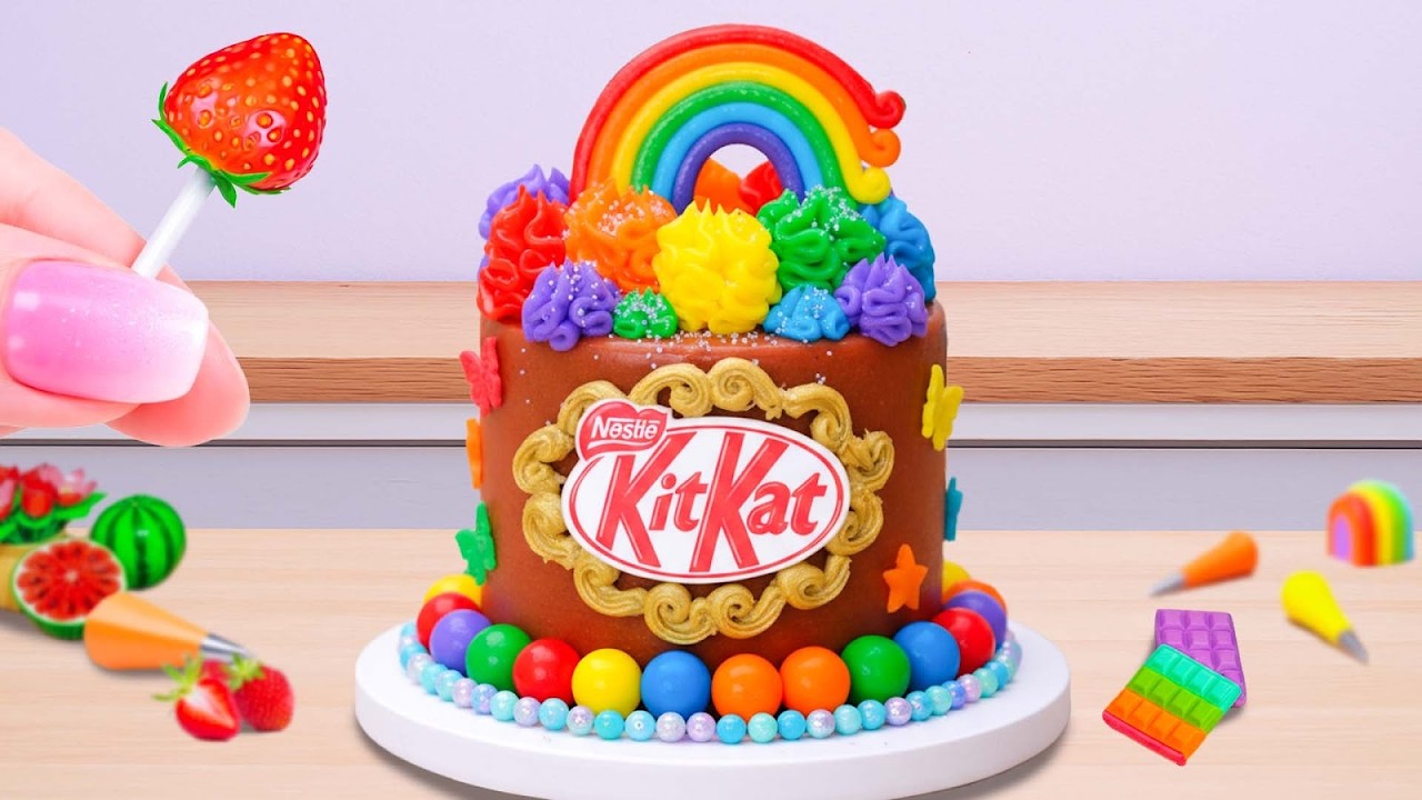 KitKat Colorido 🍫🌈 Crocante, Vibrante e Irresistível ✨ Cake Wish
