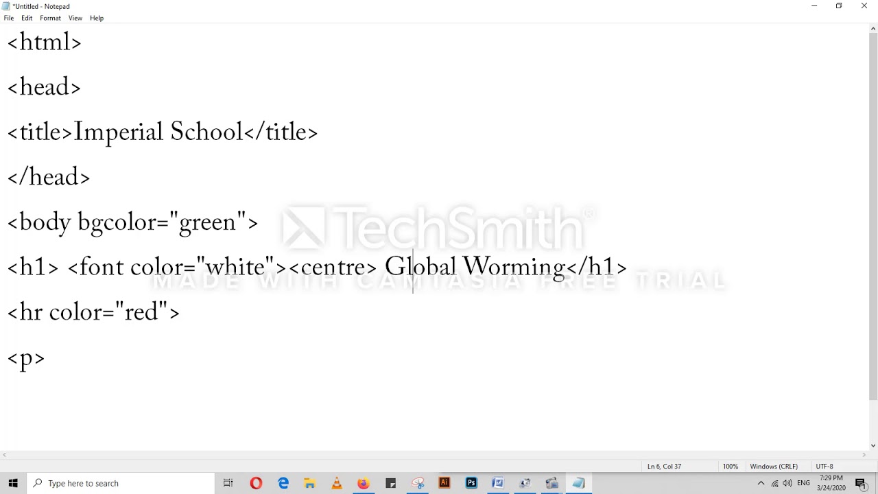 Simple Pages For Html How to Create a simple page in HTML - YouTube