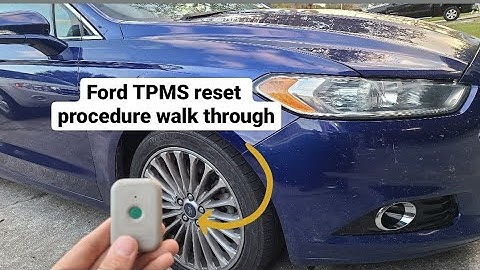 HOW TO Reset your Ford TPMS // Ford Fusion TPMS Reset procedure