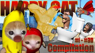 Banana Cat Full | Happy Cat Tiktok Compilation 130 | Happy Cat Funny Cartoon