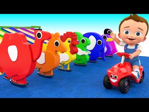 Animals Tumble Toy Set 3D - Learn Colors for Kids with Little Baby Play Kids Toys Educational