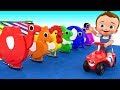 Animals Tumble Toy Set 3D - Learn Colors for Kids with Little Baby Play Kids Toys Educational