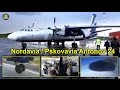 Nordavia (Pskovavia) Antonov 24 Murmansk-Archangelsk, midsummer night [AirClips full flight series]