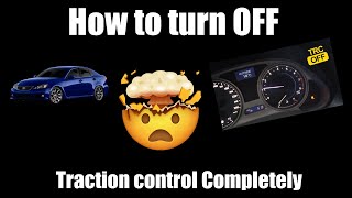 How to turn off Traction Control on Lexus is250\/350\/isf etc.