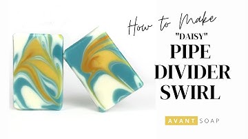 SOAP CHALLENGE: MAKING THE DAISY PIPE DIVIDER SWIRL - Cold Process Soap