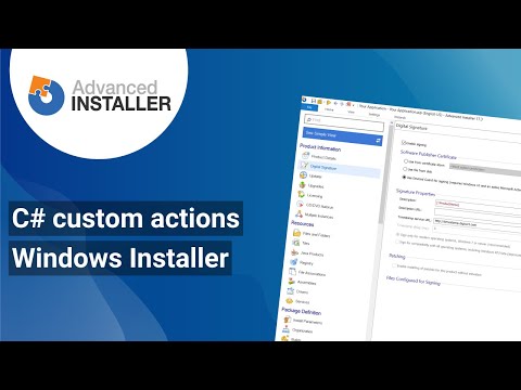 How to create C# custom actions - Windows Installer