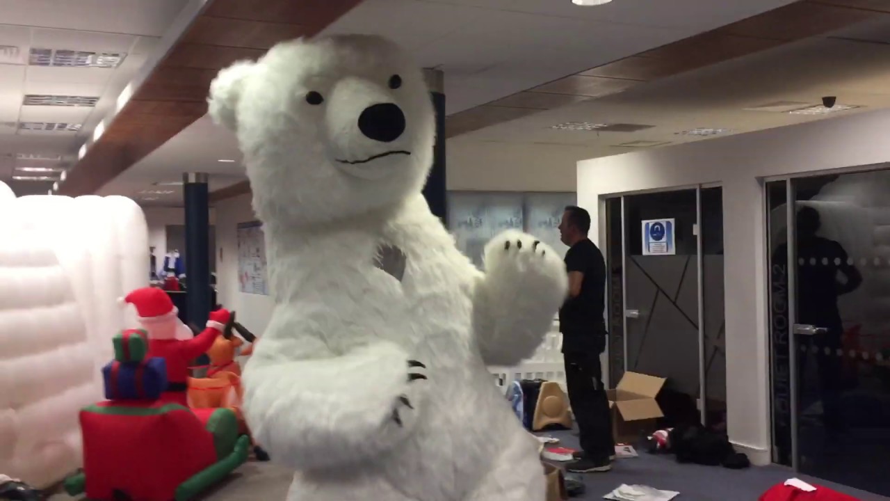 Airmax Inflatables - Inflatable Polar Bear Mascot - YouTube