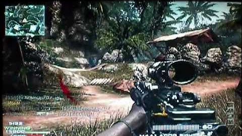 MW3: ACOG Scope-Pretty good! M4A1 TDM Village