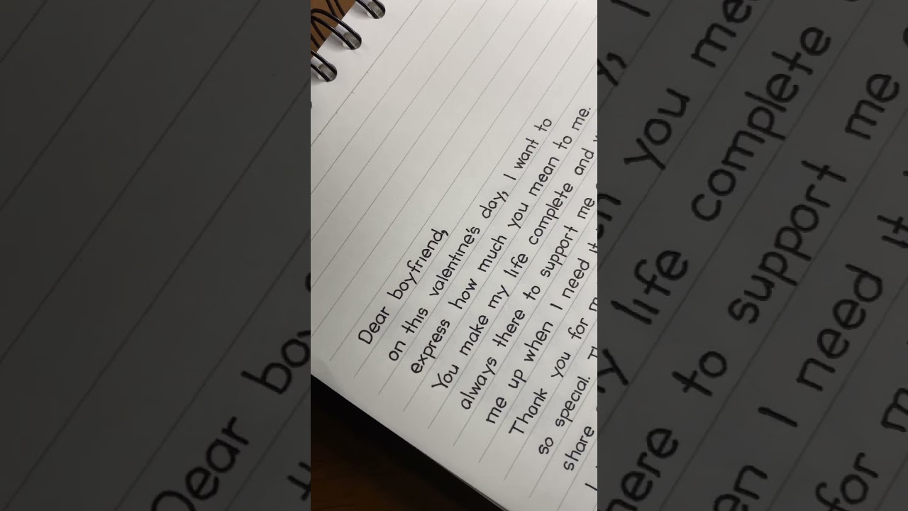 Handwriting: WHAT TO WRITE IN A VALENTINE'S DAY MESSAGE TO HIM