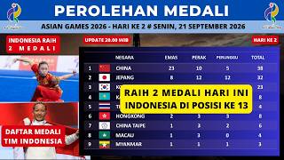 UPDATE Perolehan Medali Asian Games 2026 hari ke 2~ 2 Perunggu Kontingen Indonesia -Kl;asemen Medali screenshot 1