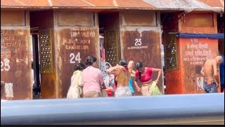 Ganga Snan In Open Girl Bath In Open Magh Mela Ganga Snan
