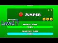 Geometry dash  level 7 jumper  all coins full gameplay