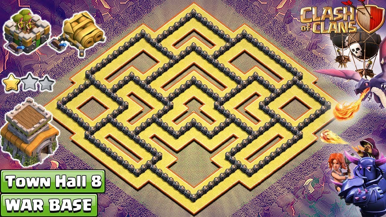 NEW Clash of Clans Town Hall 8 (TH8) War Base 2018 !! TH8 Base [DEFENSE] – Clash of Clans
