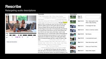 Rescribe: Authoring and Automatically Editing Audio Descriptions