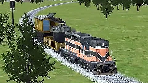 Train Sim - American Midwest Using EMD SD7 - Simulasi Kereta Api