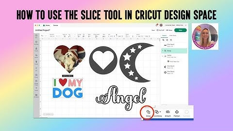 HOW TO USE THE SLICE TOOL IN CRICUT DESIGN SPACE - BEGINNER TIPS, HACKS