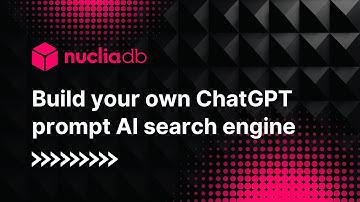 Build your own ChatGPT prompt AI search engine, with NucliaDB! (notebook in the description!)