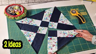 2 Easy Patchwork Ideas 🍂Make Stunning Blocks Easily at Home