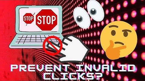 How to prevent invalid click activity?