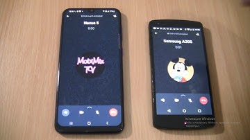 WhatsApp Incoming & Outgoing call at the Same Time Samsung Galaxy A30s+Nexus 5