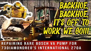 Pump Repair on RARE Bosch VA Pump for @73DiamondReo International 270A Backhoe Loader