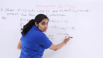 Class 12th – Intersection of 2 Lines Problem Example-2| Three Dimensional Geometry | Tutorials Point