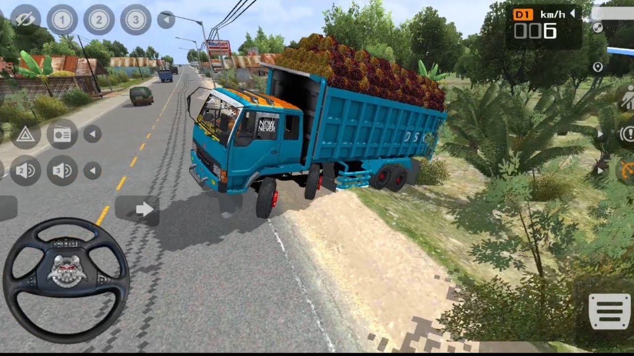 FUSO FIGHTER PERMAINAN DUMP TRUCK TRINTON FUSO MUATAN SAWIT BERLEBIHAN -GAME BUS SIMULATOR INDONESIA