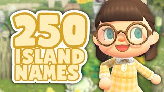 250+ ACNH ISLAND NAME IDEAS // Animal Crossing New Horizons