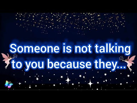 🌈Someone is not talking to you because 🥲 they feel - YouTube
