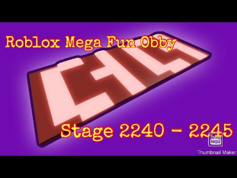 Roblox Mega Fun Obby Stage 2240 2245 Youtube - fix 550 mega fun obby roblox play roblox obstacle course