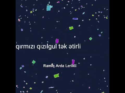 Ramiq Arda Şəhla adı ( video şeir)