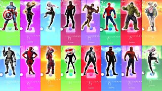 MegaMix №7, All Characters from the past week in one video, DC Marvel Tiles Hop