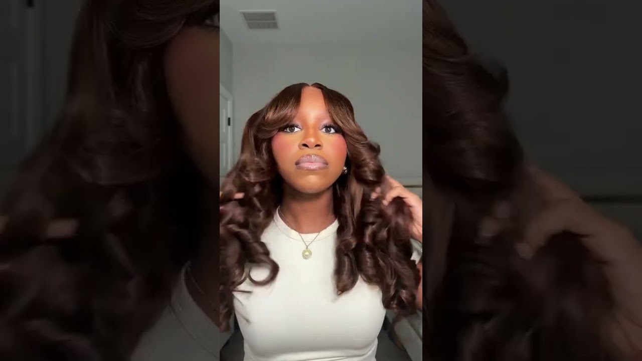 The perfect wig for fall😍🤎✨ I’m so obsessed with the color!!