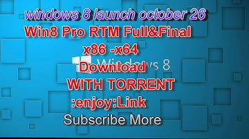 Windows 8 : Final Version (RTM) full Download X86&X64:2012