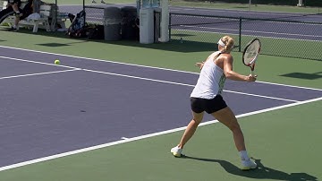 Caroline Wozniacki Forehand and Backhand In Super Slow Motion 2 - Indian Wells 2013 - BNP Paribas