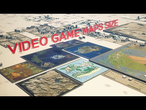 VIDEO GAME Maps Size Comparison | 2019