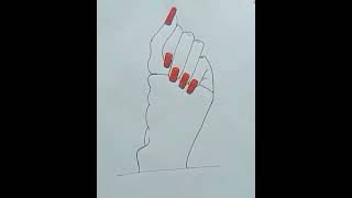 Female Hand Drawing Reference//Hand Drawing Step by Step