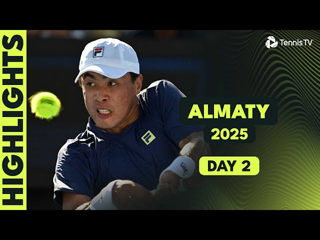 Nakashima Begins Campaign; Shevchenko & Djere Clash | Almaty 2025 Day 2 Highlights