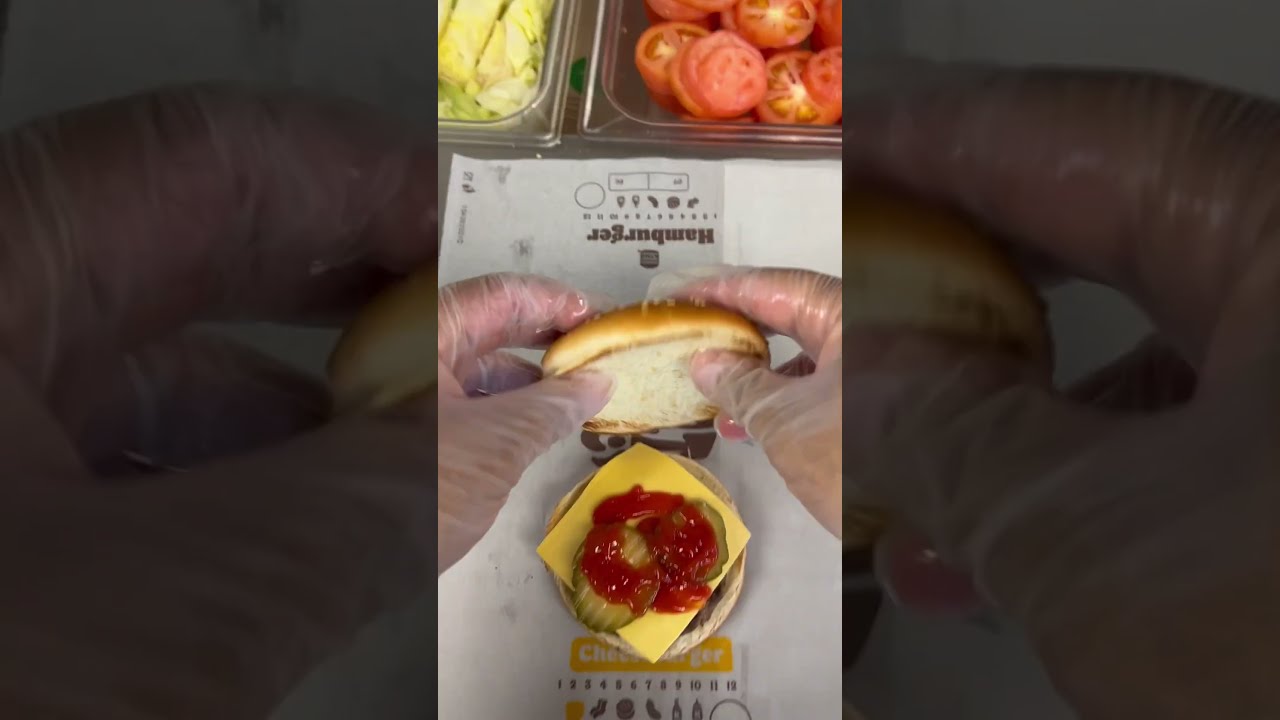 BK POV How The Burger King Cheeseburger Sandwich Is Made Burgerking