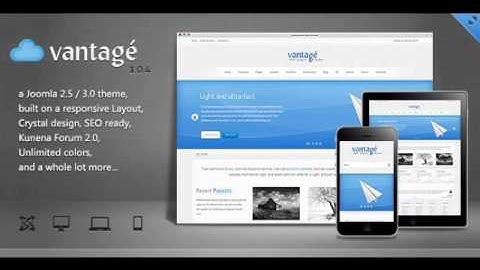 Preview Vantage - Clean Responsive Joomla Theme Corporate