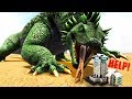 Ark Base RAID With The Godzilla Lizard VARAN! - Ark Survival Evolved