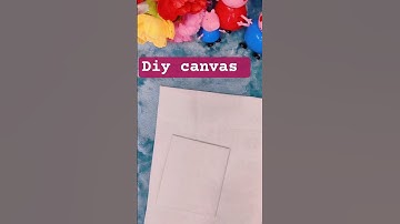 tutorial: DIY canvas at home #viral #shorts #youtubeshorts #diycanvas