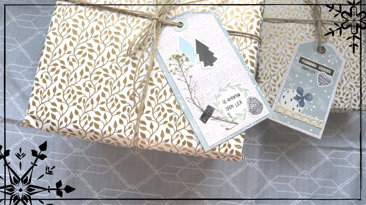 JE CRÉE DES ÉTIQUETTES DE CADEAUX DE NOËL