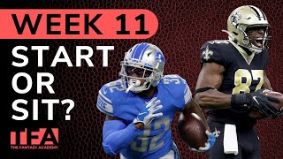 2020 Fantasy Football Start or Sit? NFL Week 11