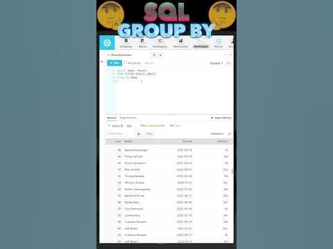 SQL GROUP BY Tutorial #informatik #sql #datenbank #datawarehouse # ...