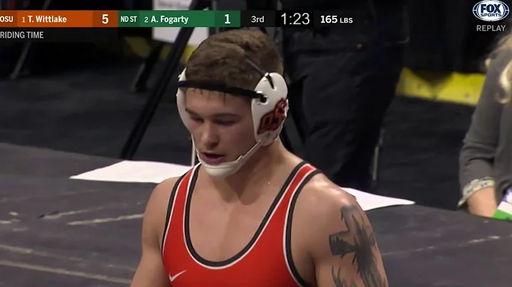 165lbs Travis Whittlake (Oklahoma State) dec Andre...