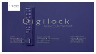 How to operate a Digilock VERSA lock with the Programming key