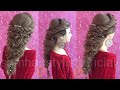 Back marmaid Braid/ messy braid/party hairstyle/Tutorial in hindi by samhairstylistofficial