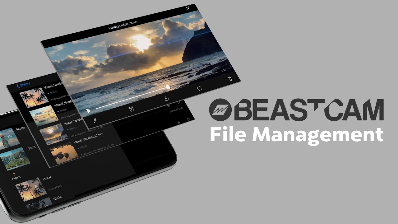 BEASTCAM - Pro Camera app for iPhone. File Management. - YouTube